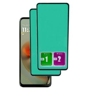 Imagem de 2x Pelicula Ceramica 9d Proteção Curva Para Moto G55 - Mustangshop