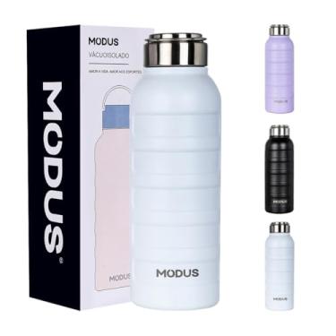 Imagem de Garrafa Térmica - 1000ml, Parede Dupla de Isolamento 24horas Gelado, Tampa Rosca De Segurança, Anti Vazamento, BPA Free (Branco)