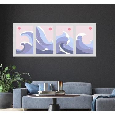 Imagem de Adesivo Decorativo Papel De Parede Ondas Do Mar - Gaudesivos