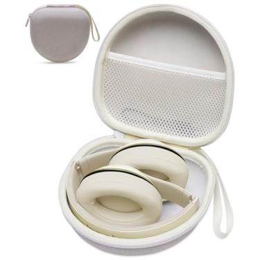 Imagem de Capa de fone de ouvido compatível com fones de ouvido supra-auriculares Beats Studio Pro/Soundcore Anker Q20i/BERIBES/TOZO/KVIDIO/JBL, bege