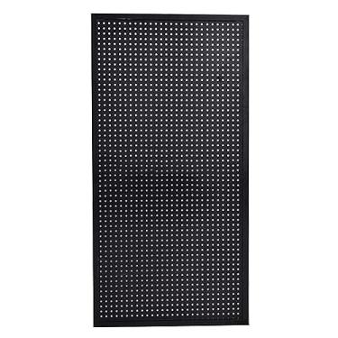 Imagem de Painéis organizadores de parede pretos - Armazenamento versátil montado na parede para ferramentas, joias e acessórios - Ideal para cozinha, sala de estar, banheiro, escritório - 80 x 100 cm