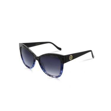 Imagem de Óculos Solar Ana Hickmann Ah90018 D01  Brilho Lente Cinza Degradê-Feminino