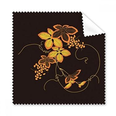 Imagem de Pintura japonesa de pano de limpeza de flores marrons limpador de tela de telefone 5 peças