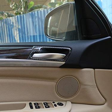 Imagem de JIERS Para BMW X5 E70 X6 E71 2008-2013, acessórios adesivos para moldura de maçaneta interna do carro