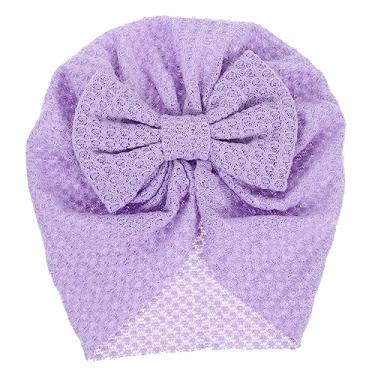 Imagem de COOLHIYA Chapéu De Bebê Chapéu Turbante Infantil Chapéus De Nó De Turbante De Bebê Envoltórios De Cabeça De Bebê Touca De Turbante Infantil Gravata Borboleta Laço Recém-nascido Poliéster