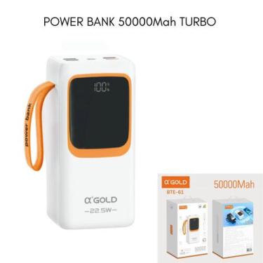 Imagem de Carregador Portátil Power Bank Grande 50000mah Turbo 22.5W PD Rápido A
