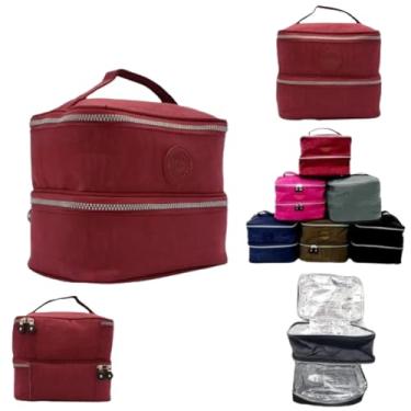 Imagem de Bolsa Sacola Térmica Lancheira Marmita Academia Trabalho - Quente e Frio, Lancheiras isoladas para mulheres, homens, à vazamentos, à vazamentos de água e, sacola térmica reutilizável, lancheira