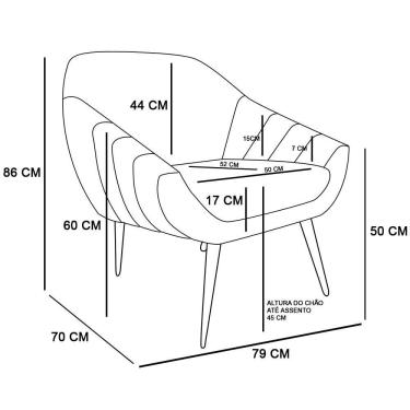 Imagem de Kit 01 Namoradeira 02 Lugares e 02 Poltronas Giovana Suede de Ferro Rosa Bebê