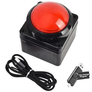 Imagem de Yoqanr Teclado macro USB programável, botão de decisão de política principal, configuração programável com uma mão e teclado de controle de interruptor de jogo, disco flash U com programa