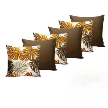 Imagem de ALMOFADAS CHEIAS COM ENCHIMENTOS PARA QUARTO SALA OU SOFÁ (COSTELA14cTABACO)