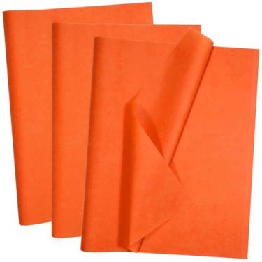Imagem de Papel de seda Artdly Orange 14x20cm 100 folhas