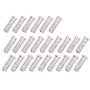 Imagem de KURUGEILI Inserções de fibra de carbono de alumínio para tiro com arco e flecha de 24 peças com diâmetro externo de 7,40 mm para ID 6,20 mm/0,24 pol