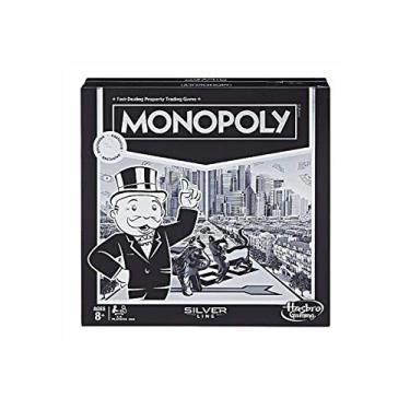 Imagem de Monopoly Silver Line Exclusive Premium Board Game - New Modern Style with Foil Board