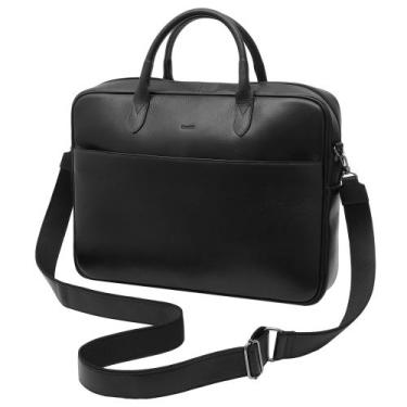 Imagem de Bolsa de Couro Masculina Couro50 Cajá, Preto