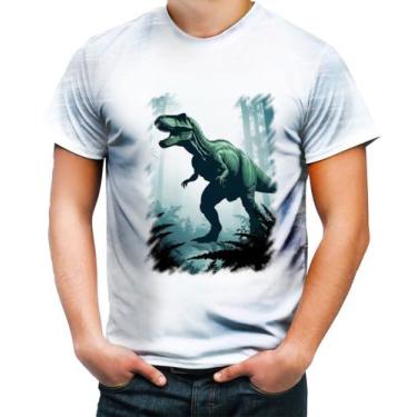 Imagem de Camiseta Desgaste T-Rex Tiranossauro Dinossauro Jurassico 1 - Kasubeck