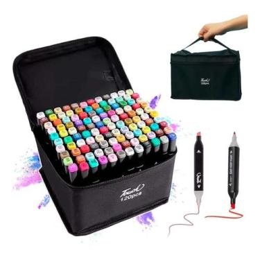 Imagem de Marcador para colorir Touch 120pcs de ponta duplo x unidade - Congratu