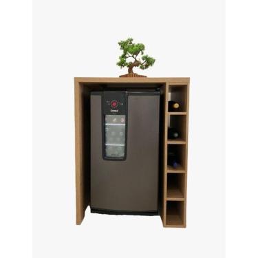 Imagem de Bar bancada com nicho adega vinho para cervejeira Consul