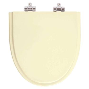 Imagem de Assento Sanitário Poliester Soft Close Studio Bone (Bege) para vaso Incepa