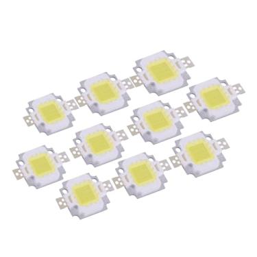 Imagem de 10w Led Cob Chip Quente/frio Lâmpada Branca Luz Brilhante, Baixo Consumo de Energia para Substituição de Luz de Inundação da Lâmpada 10 Pces (Branco puro)