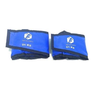 Imagem de Tornozeleira caneleira de peso 1kg braço e perna