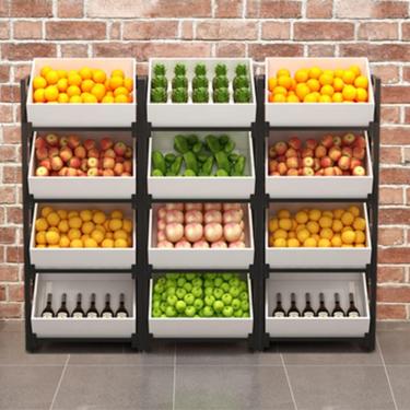 Imagem de Organizador de cozinha Tigela de frutas de 4 camadas para cozinha, loja, despensa, carrinho de armazenamento de metal para produtos, vegetais, organizador de lanches, com 12 cestas removívei