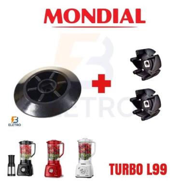 Imagem de Arraste do Motor + 2 Arraste do Copo Liquidificador Mondial Turbo Powe