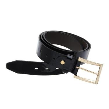 Imagem de Cinto Social Masculino Jota Pe Verniz Preto Fd, 110