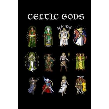Imagem de Celtic Gods: Pagan Celtic Mythology Gods Black Lined Notebook