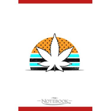 Imagem de Notebook: CBD Oil Vintag American Sunset Leaf Gift: A Perfect Gifts 120 Pages 6x9 Inches| Notebook, Journal, Planner, Diary