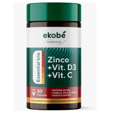 Imagem de Trio Vitaminico  Suplemento Vit D3 + Vit C 30 Cápsulas - EKOBE