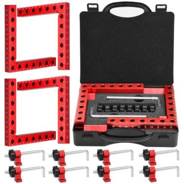 Imagem de Braçadeiras de Canto Volpeblu (4 Unidades) - Liga de Alumínio 90 Graus