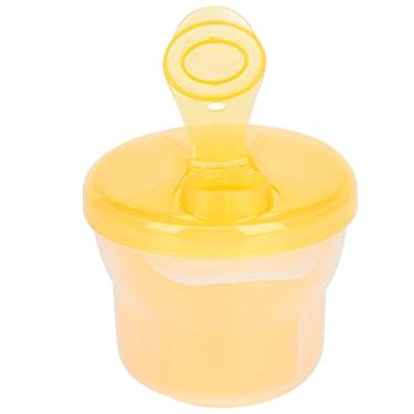 Imagem de Fórmula de Leite Em pó de bebê Ponto de Fórmula de Alimentação Recipiente de Armazenamento Dupla Camada de Camada Destacável (Amarelo)