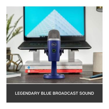 Imagem de Microfone Yeti Nano Blue Premium USB para Gravação de Àudio e Streaming cor Azul