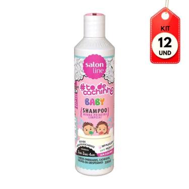 Imagem de Kit C-12 Salon Line Baby Shampoo Infantil Todos Cabelos 300ml