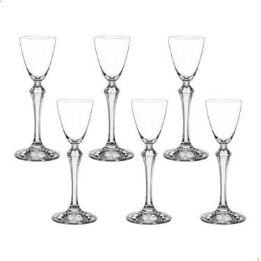 Imagem de Taça de Cristal Bohemia Para Licor 70 ml Elisabeth 6 Peças - Bohemia C