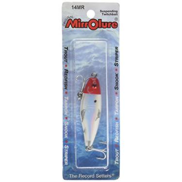 Imagem de MirrOLure 14MR-11 Mirrodine Mini Susp Twitchbait Vermelho Hd/Branco/Prata 5,7 cm 3/453.6 g, Redhead