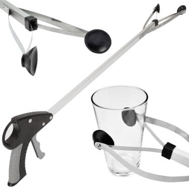 Imagem de Adesivo de ventosa Vive – 81,28 cm de cabo de mão para mobilidade pesada – Removedor de lâmpada de ferramenta de alça, captador de iPad, coletor de lixo de alça longa, extensor de