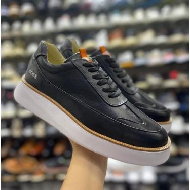 Imagem de Sapatênis HB Couro Legítimo Trilha Conforto Sofisticado Formal Casual 