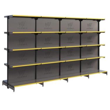 Imagem de Prateleira Gondola Fit 40 Centro 1 Inicial e 3 Continuações 1,70m Loja