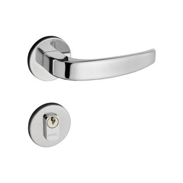 Imagem de Fechadura Externa Pado Vic Roseta Redonda Cromada 40mm