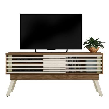 Imagem de Rack Bancada de TV 65 Pol 150cm Keli Z10 Off/Naturale - Mpozenato