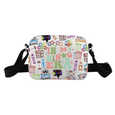 Imagem de TSOTMO Bingo Player Gift Gambler Gift Lucky Bingo In My Bingo Era Bingo Bolsa transversal para mulheres amantes de bingo, Bolsa My Bingo Hb
