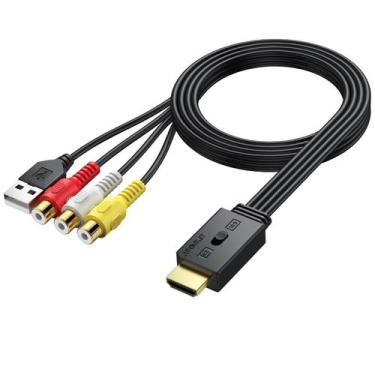Imagem de Conversor RCA para HDMI AUTOOUTLET com interruptor de proporção 1080P 