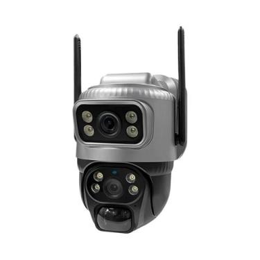 Imagem de Câmera Solar 4G 4K V380 - Lente Dupla, Visão Noturna, À Prova D'Água, 