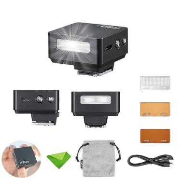 Imagem de Godox iT20 O iT20-O Flash TTL para câmeras Olympus Panasonic, flash de potência máxima de 700 Hz, tempo de reciclagem de 1,5 s, bateria de lítio integrada, mini flash com filtros coloridos (preto)