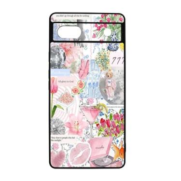 Imagem de qizjio Coquette Capa de telefone colagem à prova de choque bonita estética capa de telefone para Google Pixel 6A
