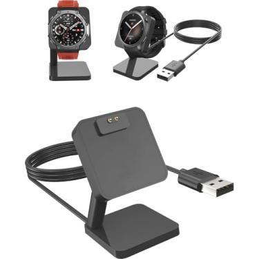 Imagem de Base de carregamento para smartwatch Amazfit Balance/Amazfit T-Rex3, suporte magnético de carregamento rápido, base de carregamento de substituição para relógio inteligente Amazfit Balance/Amazfit