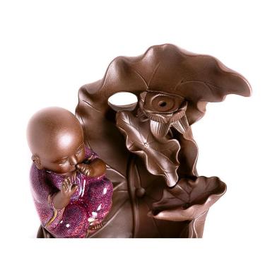 Imagem de Incensário Cascata Silêncio Budinha 22 Cm Luxo Decorativo