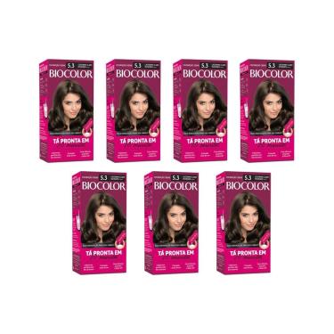 Imagem de Coloraçao Biocolor Creme 5.3 Castanho Claro Dourado - 7Un