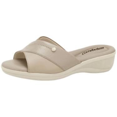 Imagem de Tamanco Feminino Anabela Fácil Calce Confortavel Comfortflex